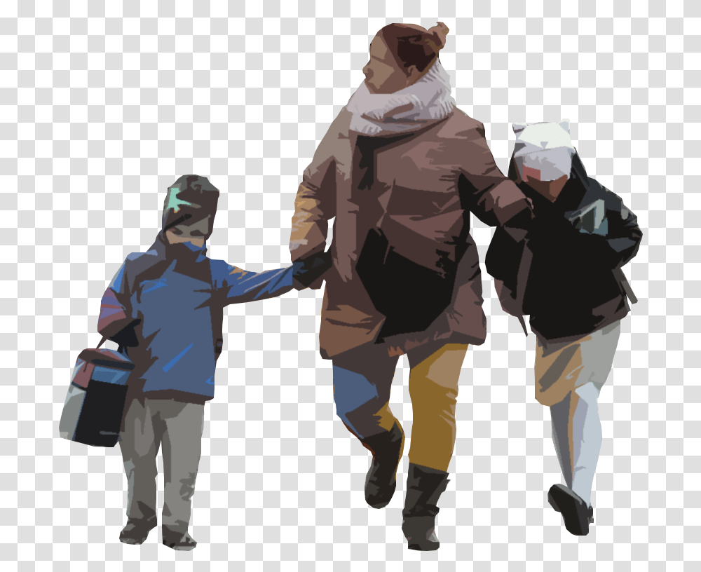 People Walking Winter, Person, Sleeve, Hand Transparent Png