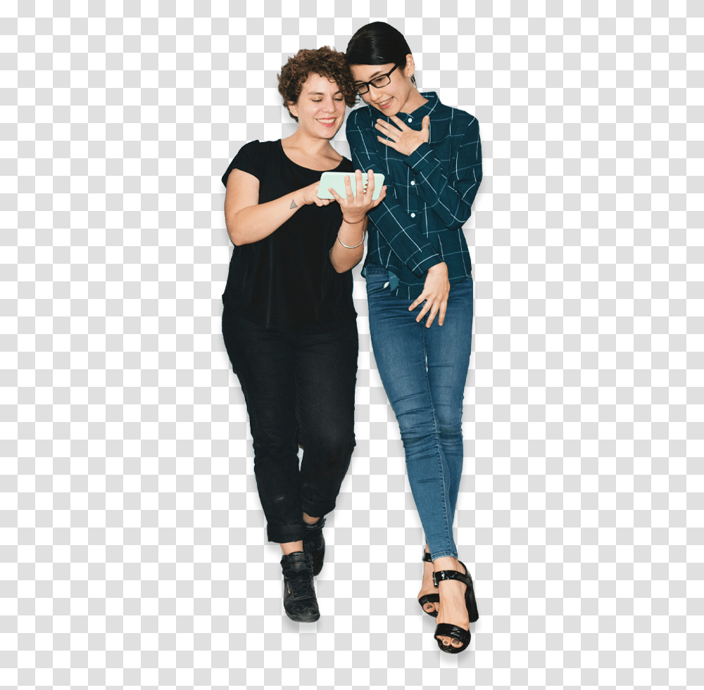People Watching A Phone Discussion Women, Person, Blonde, Woman Transparent Png