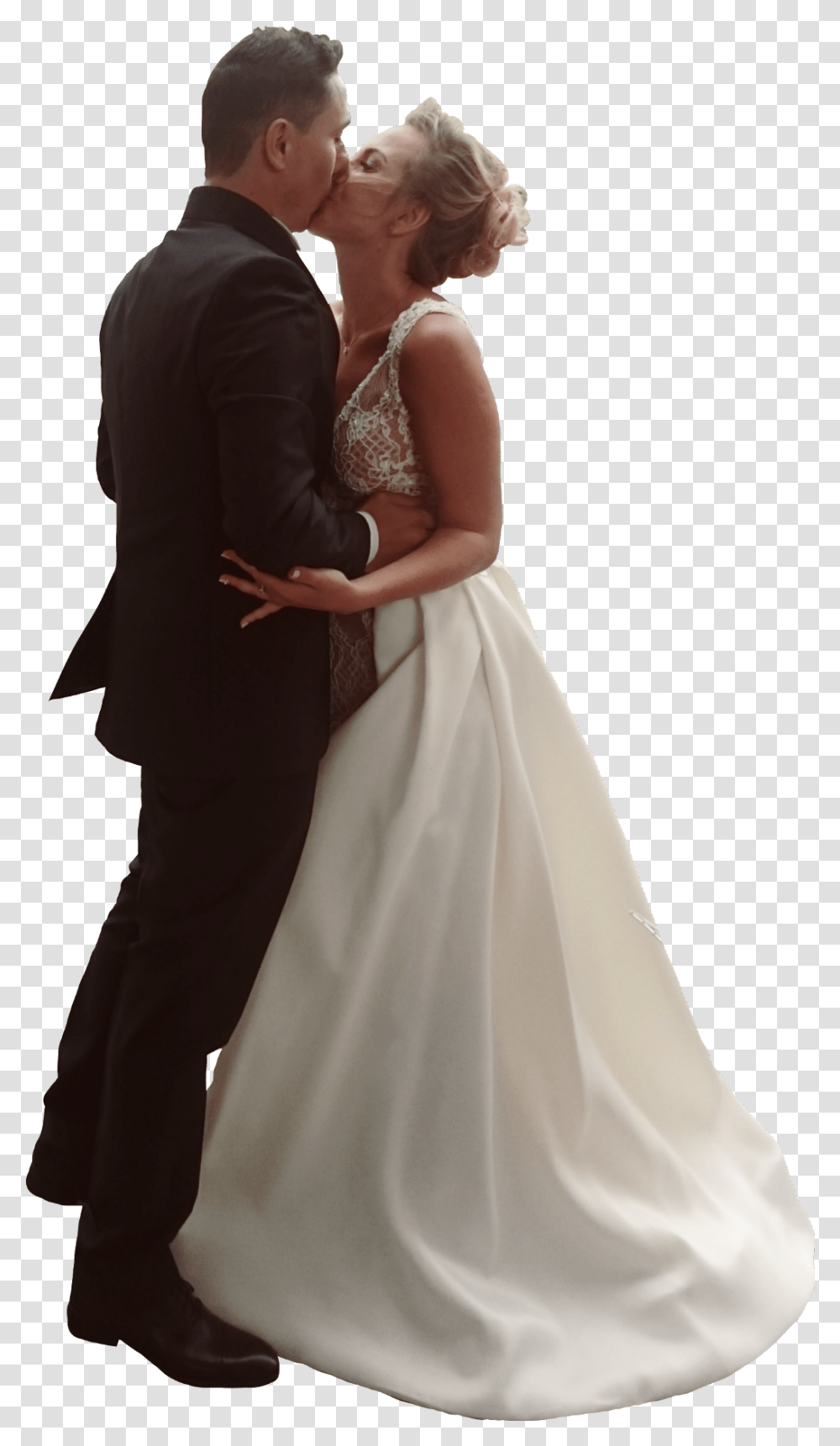 People Wedding Couple Kiss Bride, Clothing, Apparel, Person, Human Transparent Png