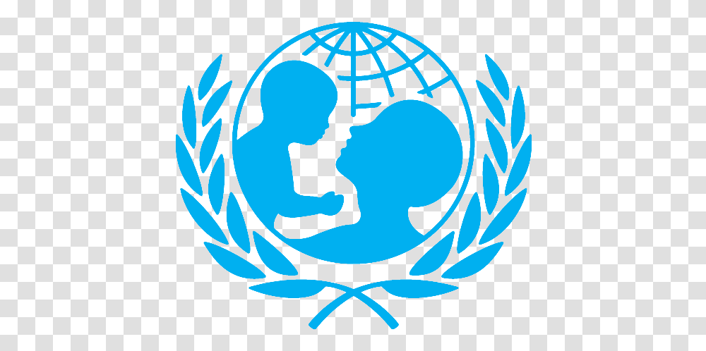 People With Blue World Logo Logodix United Nations Emergency Fund, Symbol, Trademark, Painting, Art Transparent Png