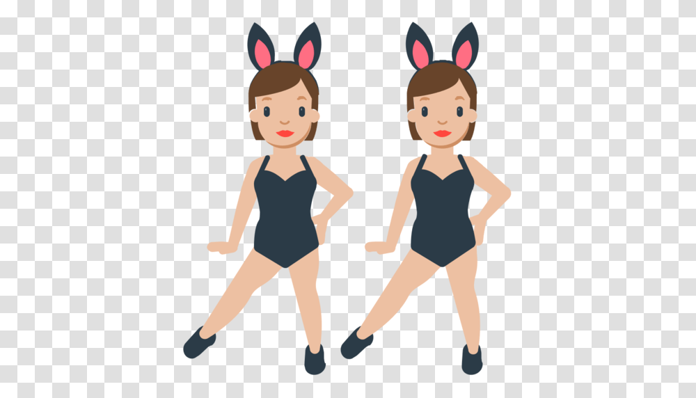 People With Bunny Ears Emoji, Female, Person, Girl Transparent Png