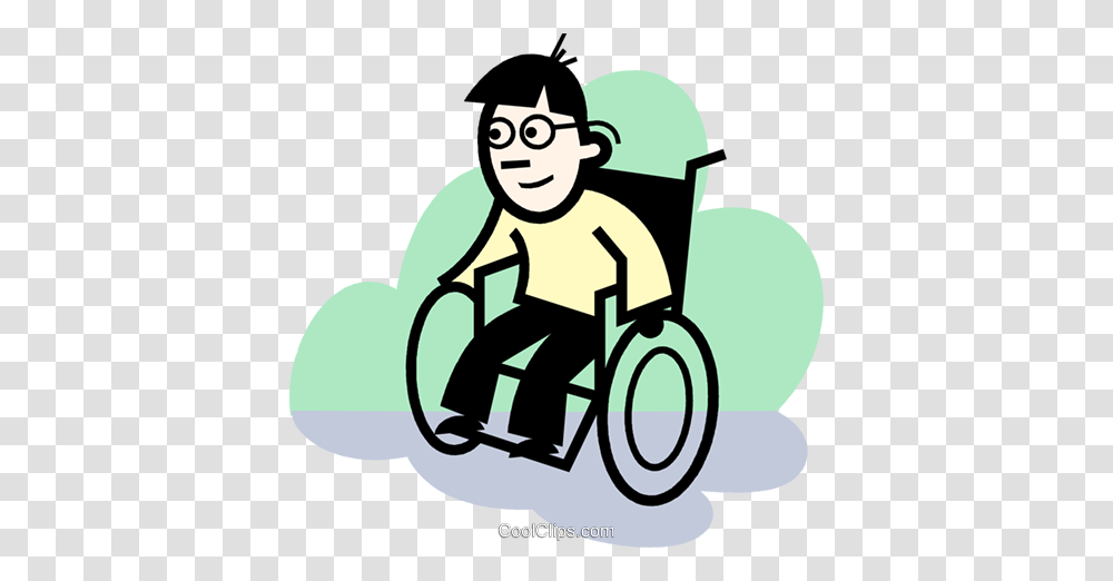 People With Disabilities Royalty Free Vector Clip Art Illustration, Chair, Furniture, Sitting Transparent Png