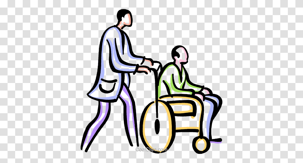 People With Disabilities Royalty Free Vector Clip Art Illustration, Chair, Furniture, Wheelchair Transparent Png