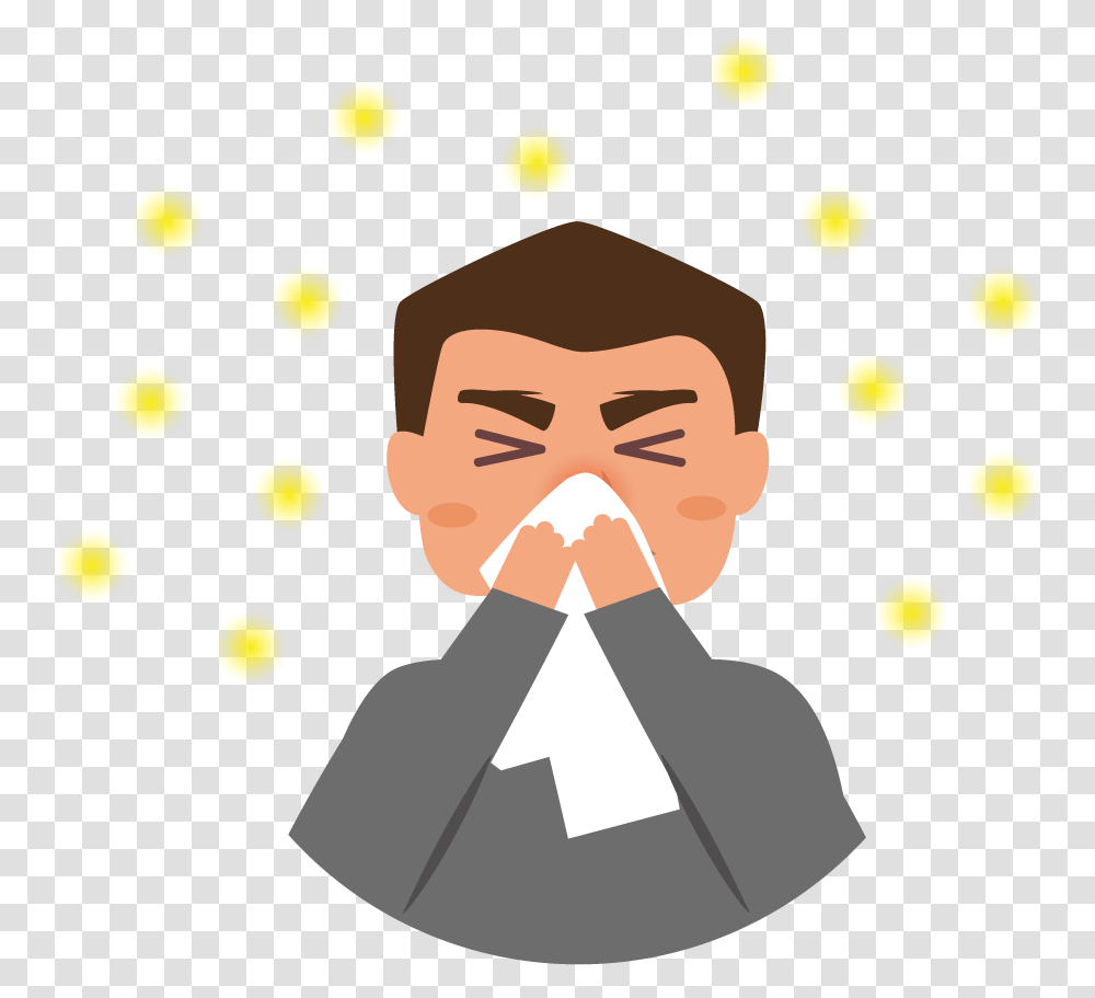People With Hay Fever Or Perennial Allergic Rhinitis Hay Fever Clipart, Person, Human, Face, Paper Transparent Png