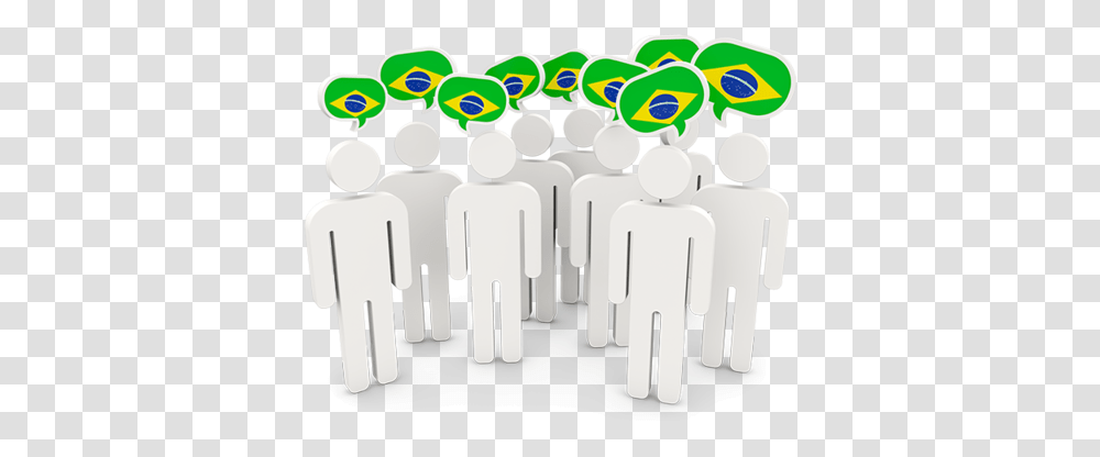 People With Speech Bubble Illustration Of Flag Brazil People New Zealand Illustration, Audience, Crowd, Text, Logo Transparent Png