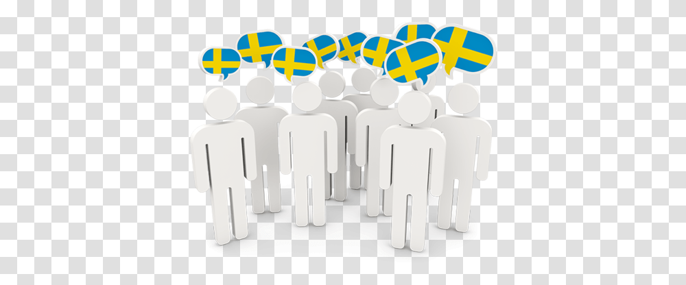 People With Speech Bubble Swedish Speech Bubble, Audience, Crowd, Tabletop Transparent Png