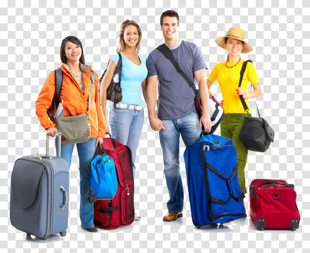 People With Travel Bags, Person, Human, Luggage Transparent Png