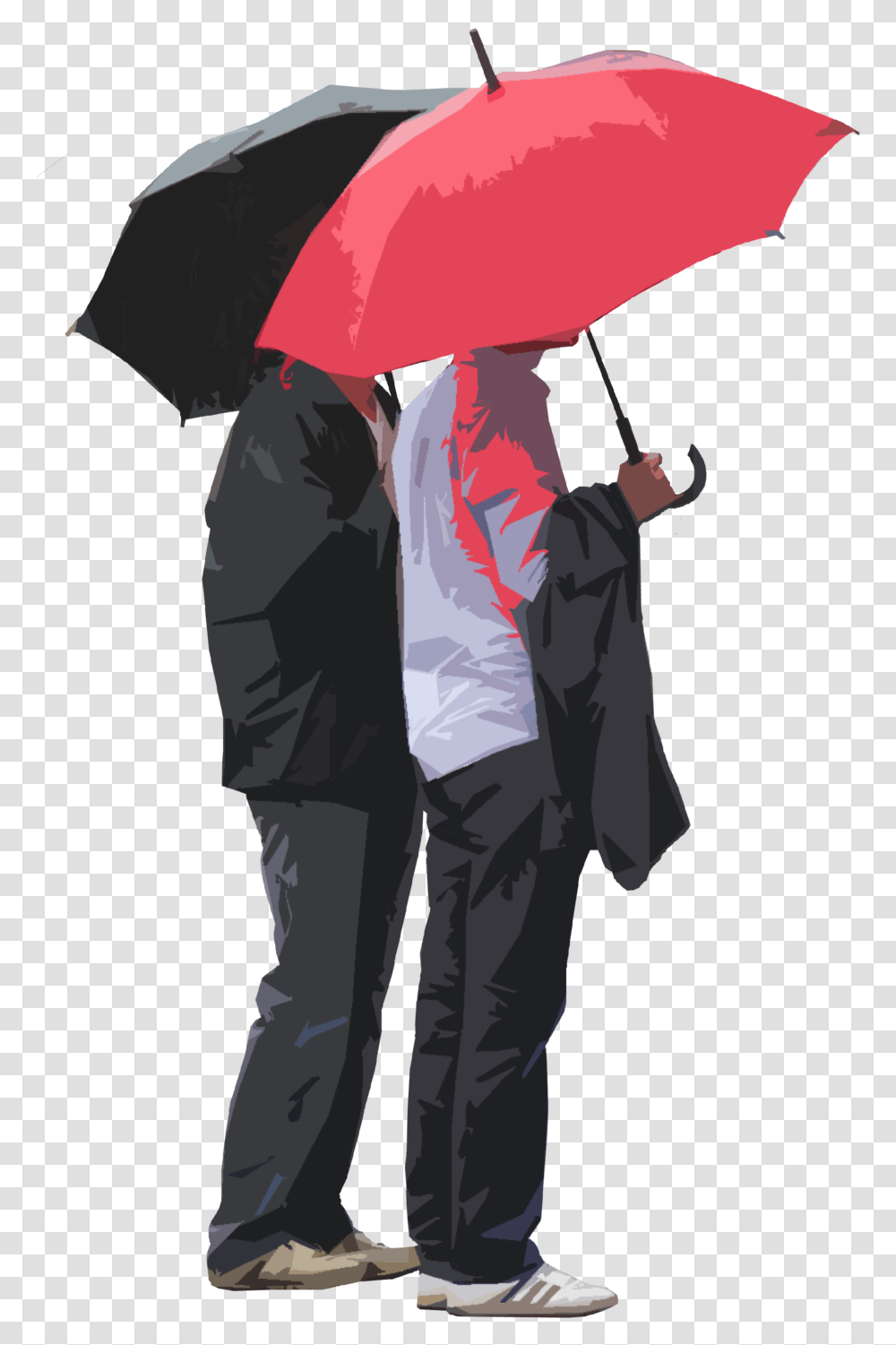 People With Umbrellas & Free Umbrellaspng People In Rain, Clothing, Coat, Person, Performer Transparent Png