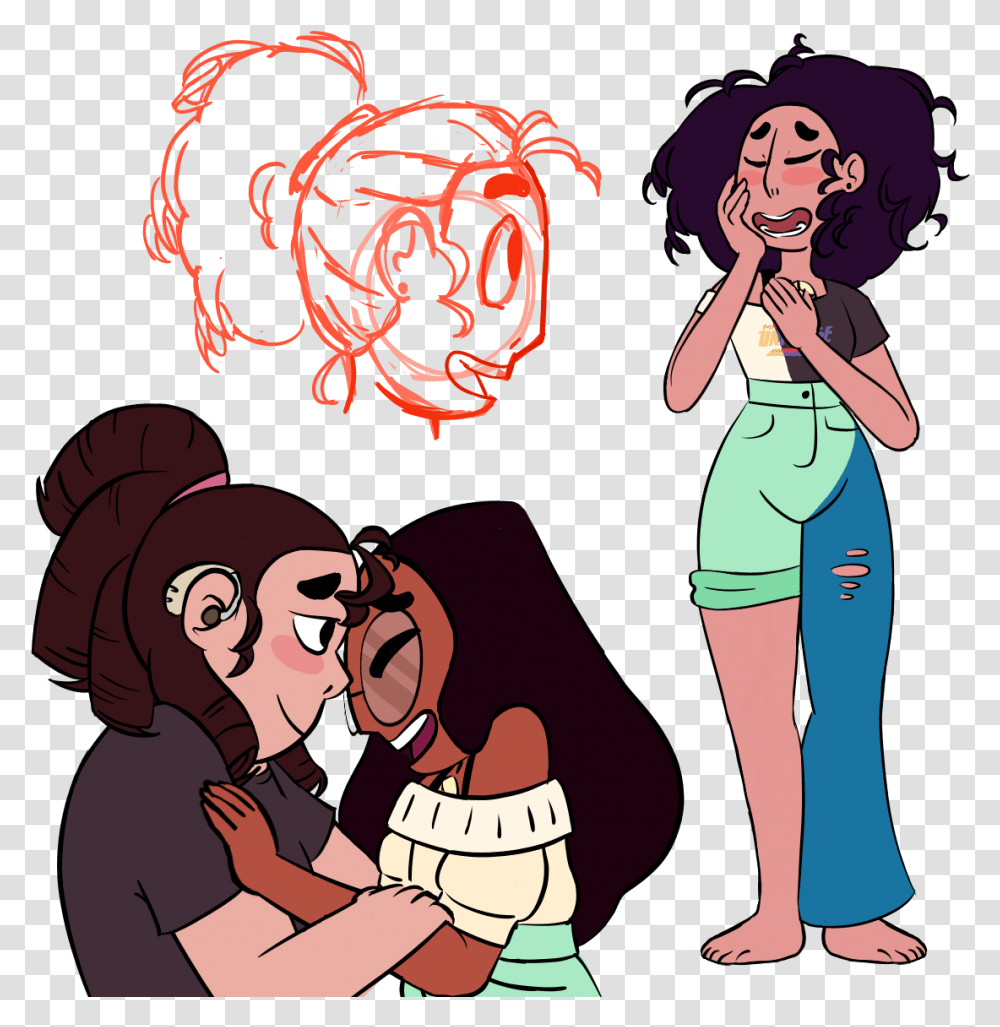 People Woman Facial Expression Cartoon Man Vertebrate Steven Universe Connie Swap, Person, Female, Girl, Family Transparent Png