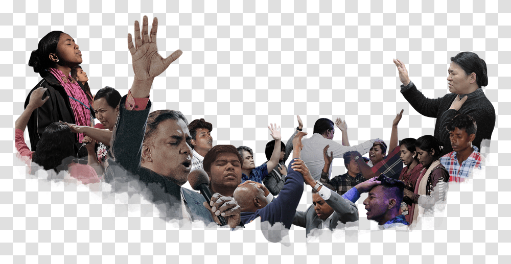 People Worship Crowd, Person, Audience, Head Transparent Png