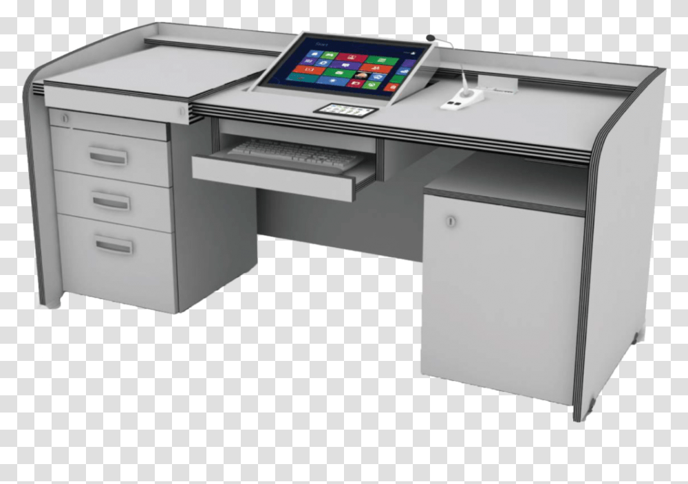 Peoplelink E Desk, Furniture, Table, Tabletop, Machine Transparent Png