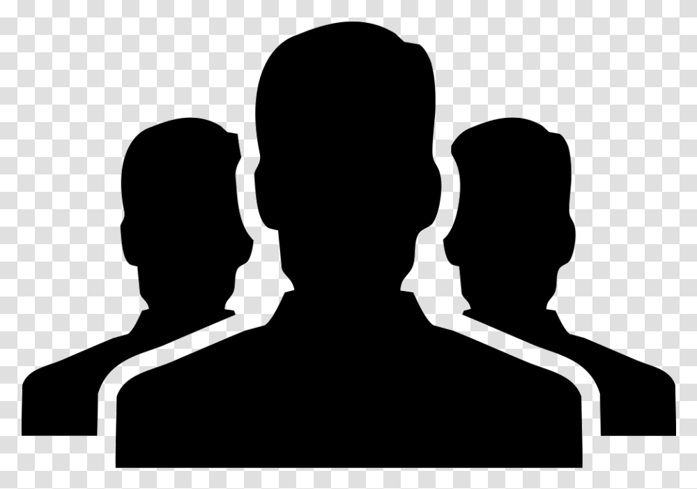 Peoples Meet Our Team Icon, Silhouette, Person, Audience, Crowd Transparent Png
