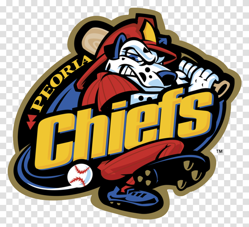 Peoria Chiefs Logo Peoria Chiefs Baseball Logo, Advertisement, Poster, Paper Transparent Png