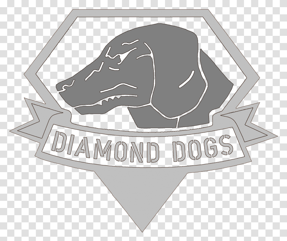 Pepakura Papercraft Svoimi Rukami Rukovodstvo Diamond Diamond Dogs Logo Mgs, Animal, Emblem, Reptile Transparent Png