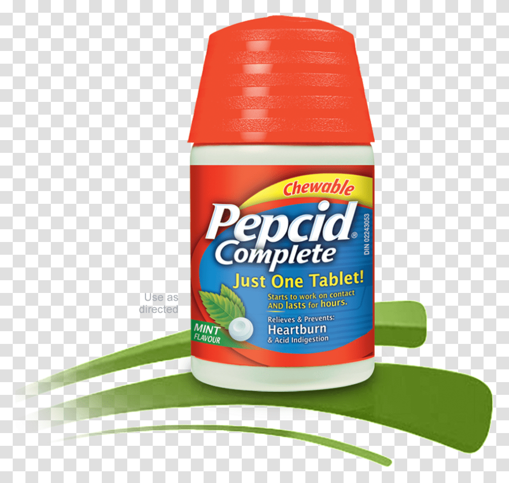 Pepcid Complete Packaging Pepcid Ac, Label, Ketchup, Food Transparent Png