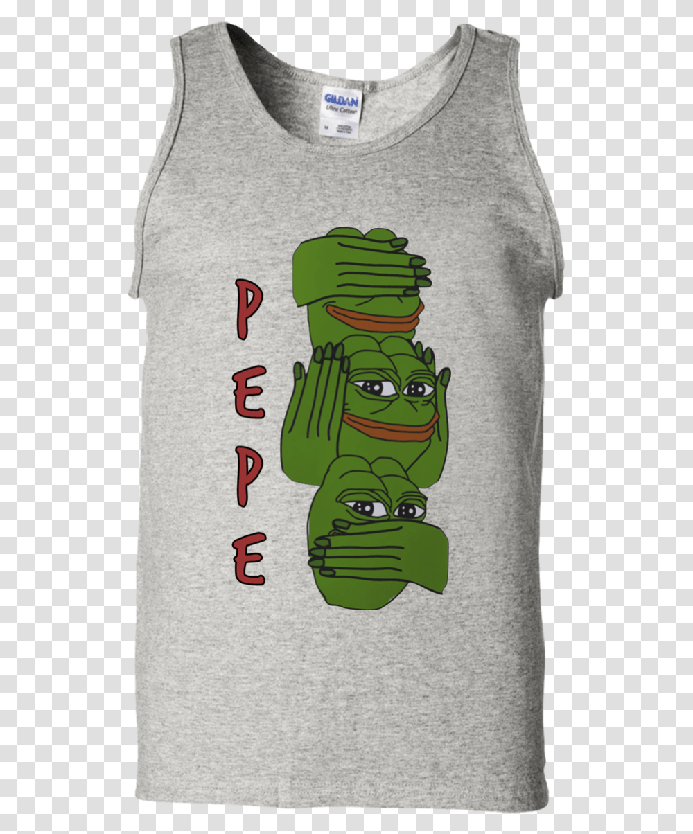 Pepe Funny Meme G220 Gildan 100 Cotton Tank Top Active Tank, Apparel, T-Shirt, Architecture Transparent Png