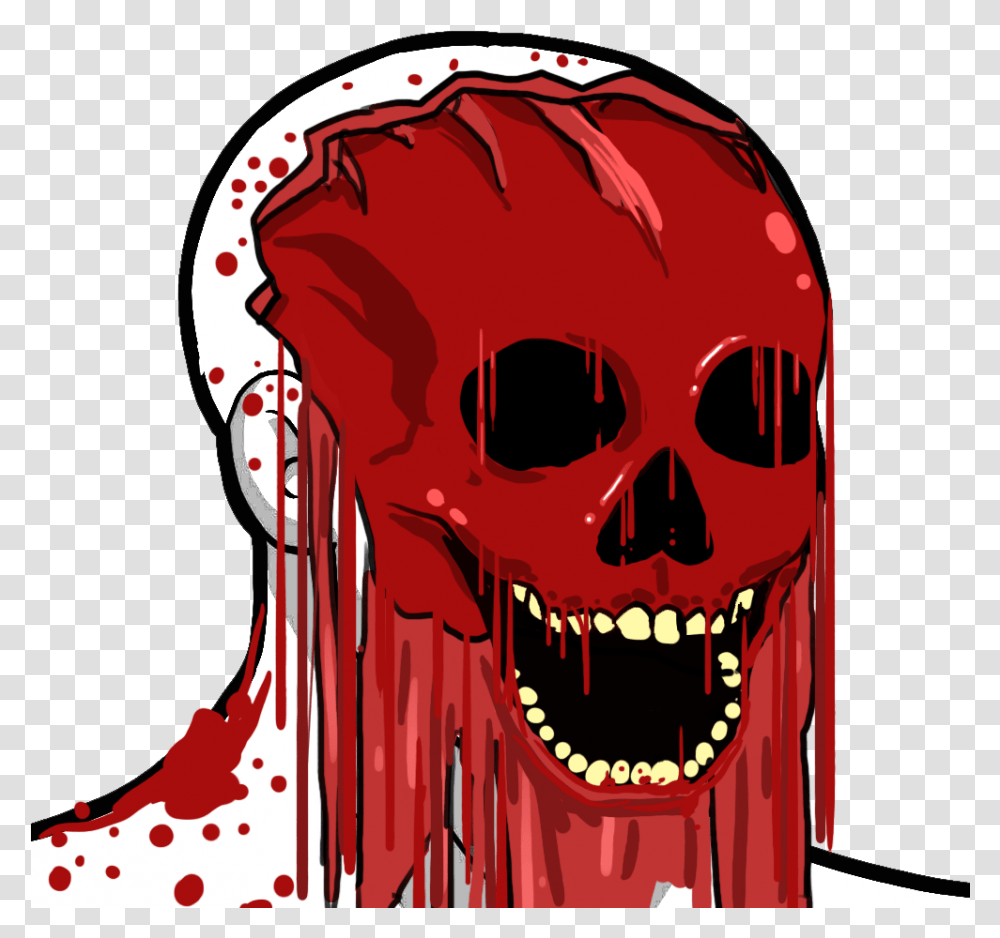 Pepe Head Wojak Skull, Helmet, Apparel, Teeth Transparent Png