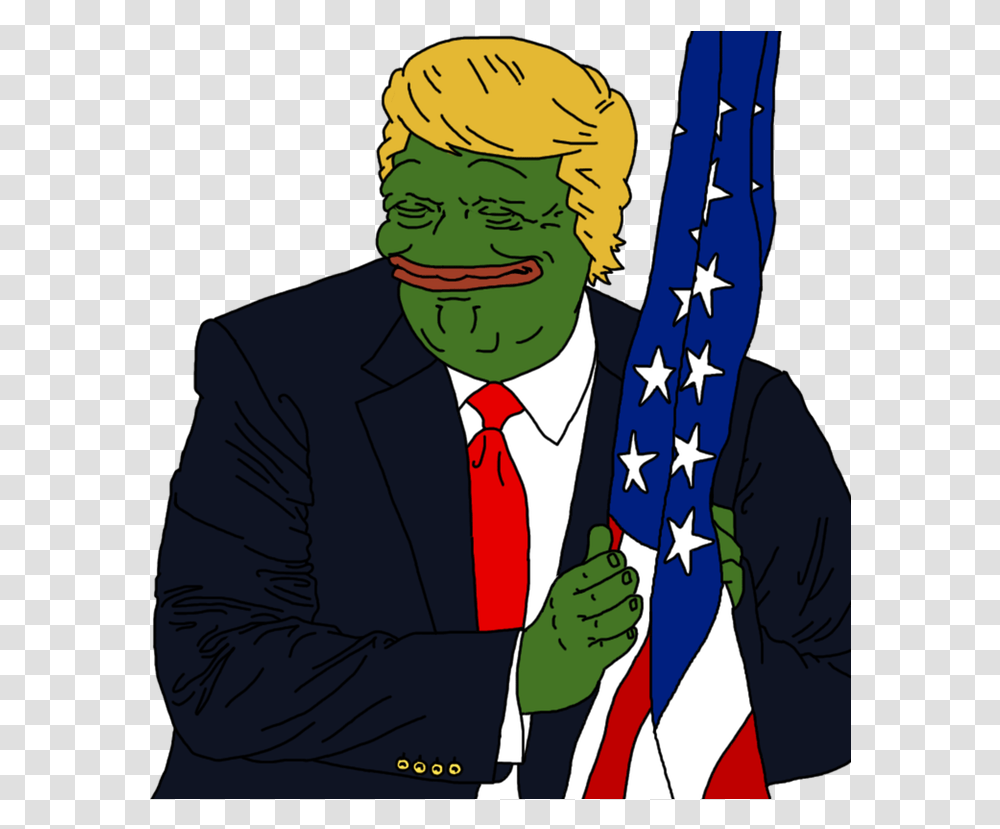 Pepe Hug Donald Trump Pepe Flag, Tie, Accessories, Accessory Transparent Png