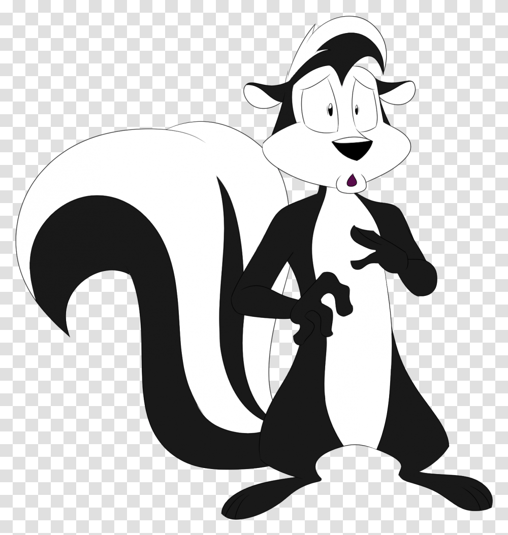 Pepe Le Pew Clipart, Mammal, Animal, Stencil, Wildlife Transparent Png