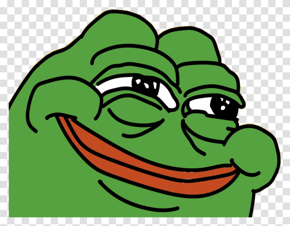 Pepe Meme Frog Smile Derp Freetoedit Pepe The Frog, Green, Plant Transparent Png