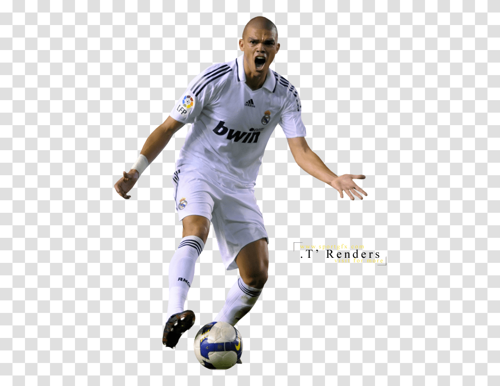Pepe Real Madrid 2010, Person, Human, Soccer Ball, Football Transparent Png