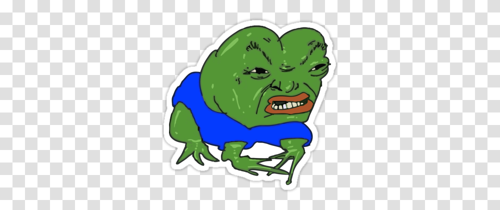 Pepe The Angry Frog Pepe Stickers Canvas Prints, Amphibian, Wildlife, Animal, Alien Transparent Png