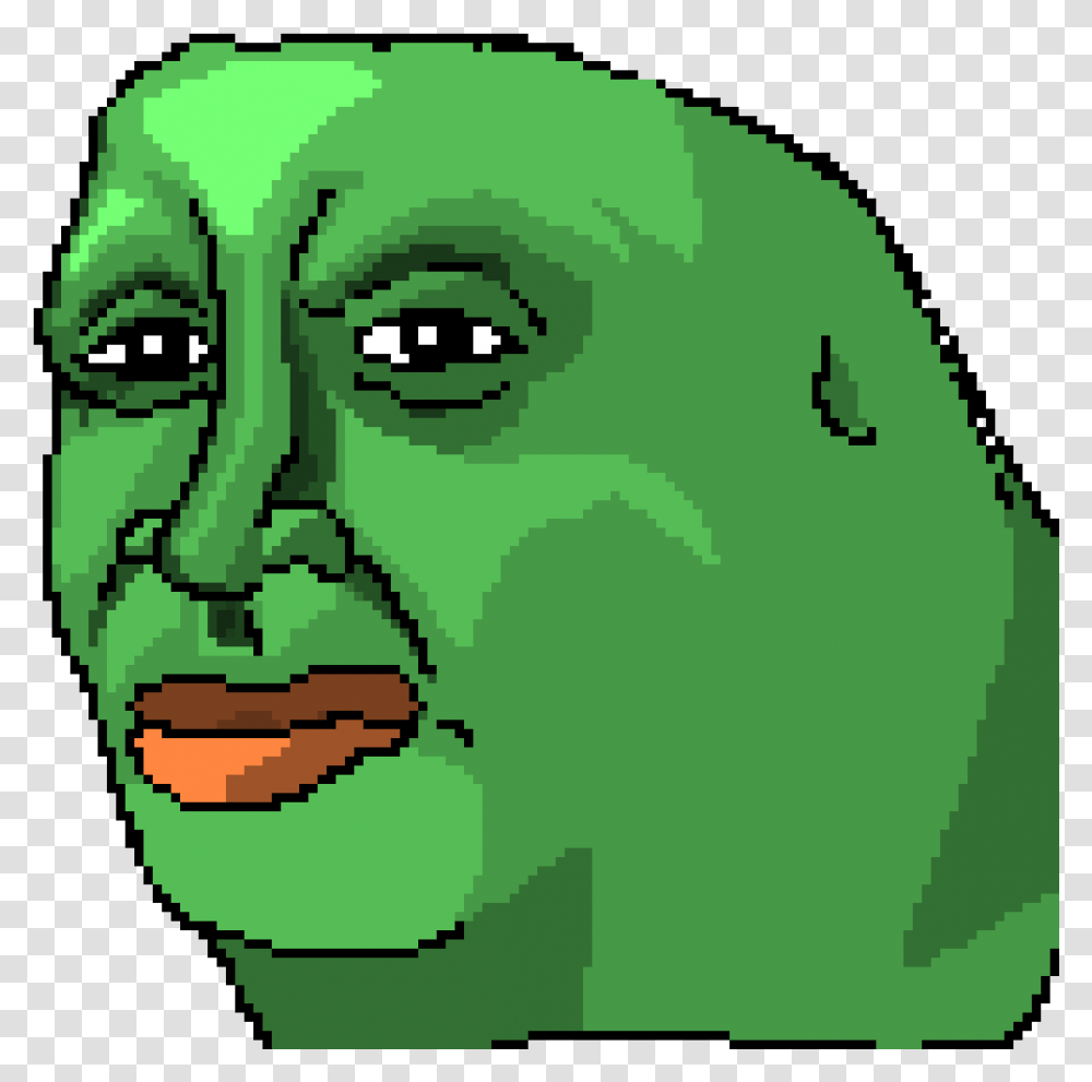 Pepe The Frog Clipart Download Hitler Minecraft Pixel Art, Green, Plant, Face, Vegetable Transparent Png