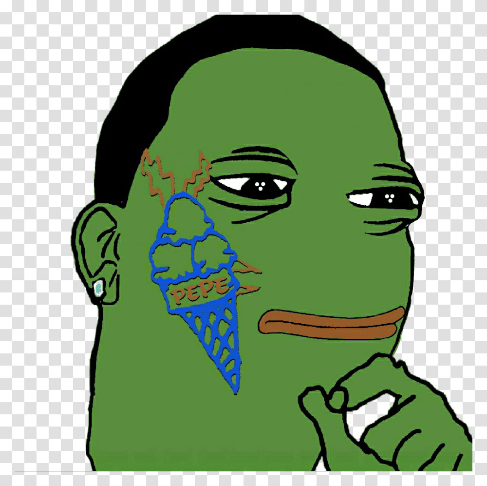 Pepe The Frog Gucci Mane, Head, Face, Person Transparent Png