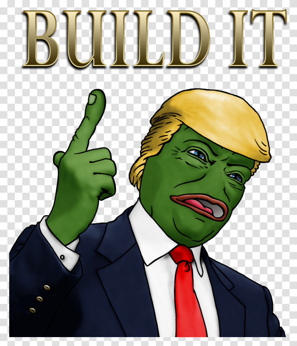 Pepe Trump, Tie, Accessories, Person, Poster Transparent Png