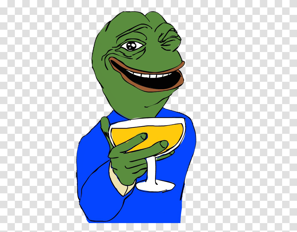 Pepe Well Memed, Drinking, Beverage, Drawing Transparent Png