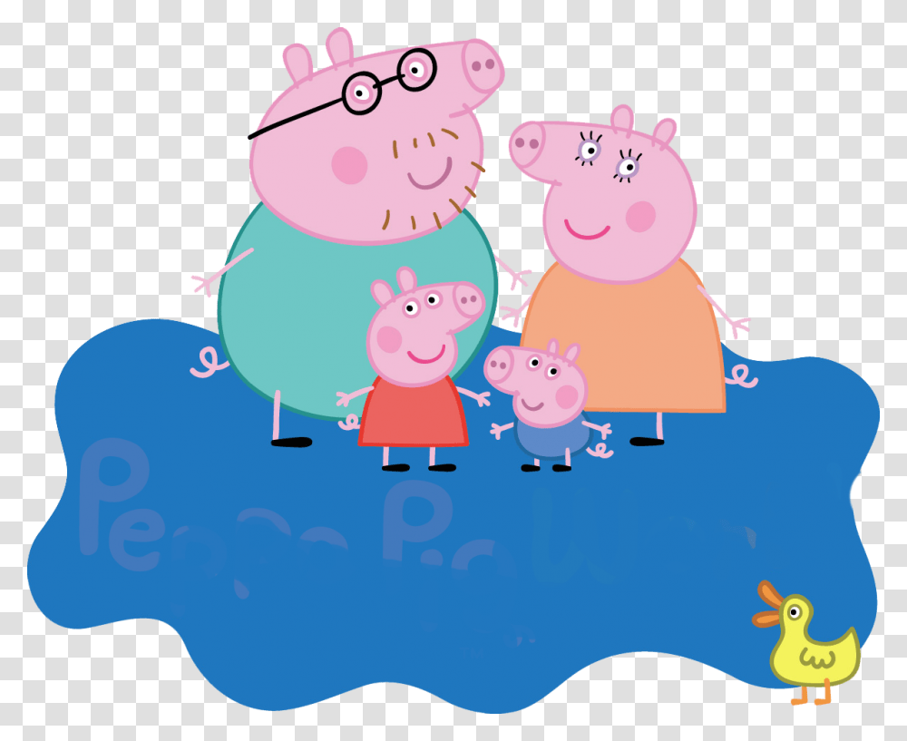 Peppa Familia Logo Peppa Pig World Logo, Number Transparent Png