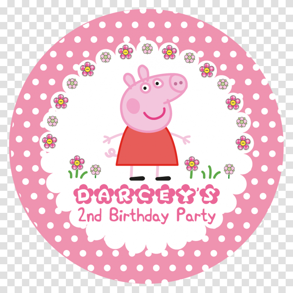 Peppa Pig Birthday, Birthday Cake, Dessert, Food, Logo Transparent Png