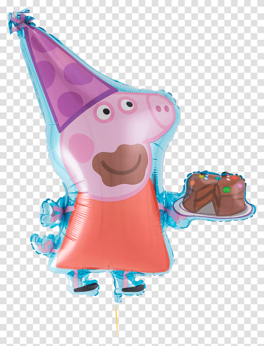 Peppa Pig Birthday Cake Supershape Cartoon, Apparel, Party Hat, Sweets Transparent Png