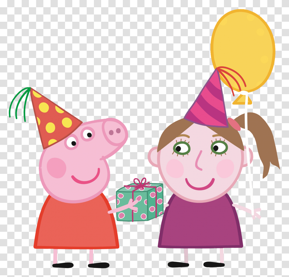 Peppa Pig Birthday, Apparel, Party Hat Transparent Png
