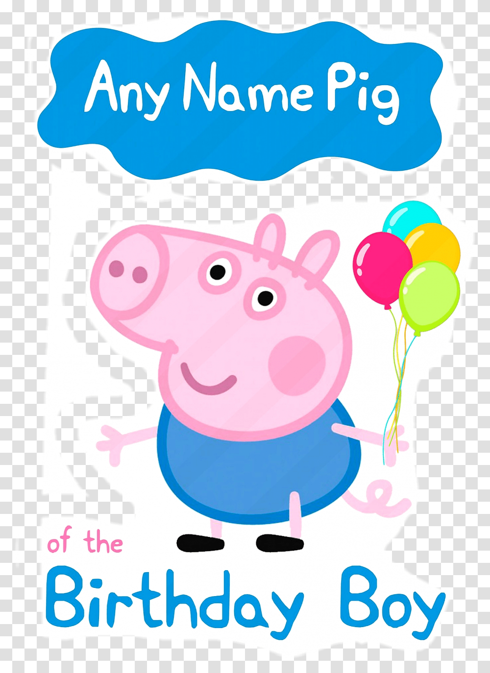 Peppa Pig Birthday, Piggy Bank, Poster, Advertisement Transparent Png