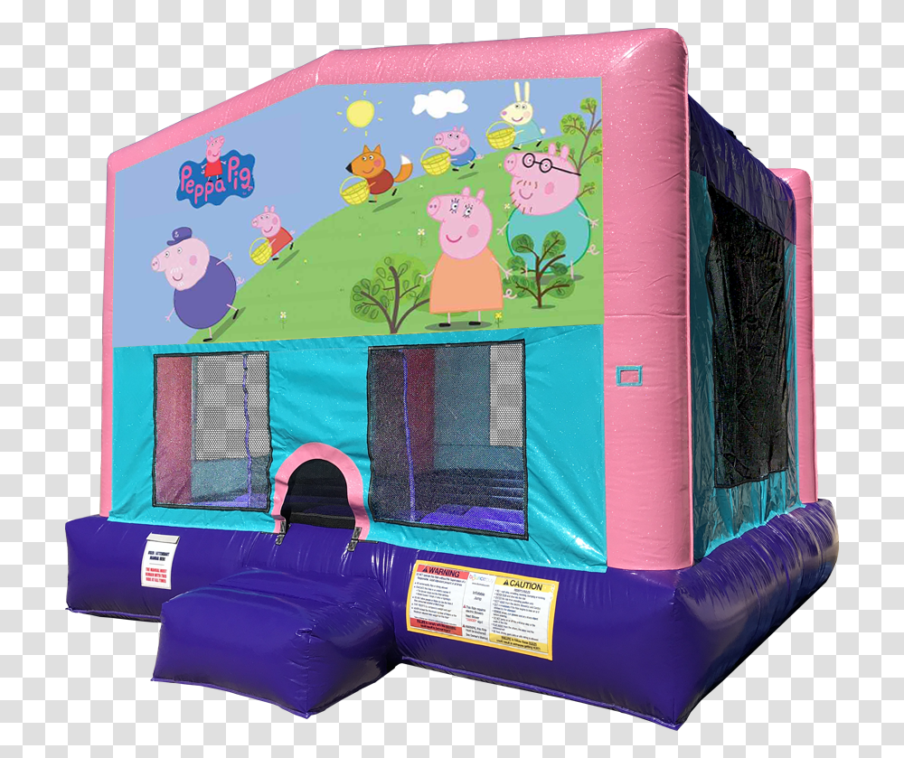 Peppa Pig Bouncer, Inflatable Transparent Png