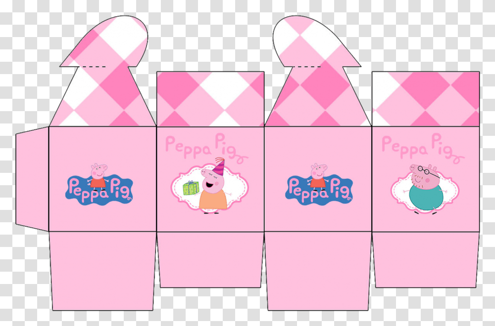 Peppa Pig Cajas Con Cierre En Forma De Corazn Para Peppa Pig Printable Box, Rubber Eraser, Apparel Transparent Png