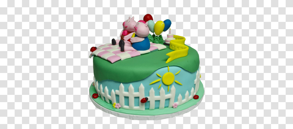 Peppa Pig Cake - Sugar Street Boutique Birthday Cake, Dessert, Food Transparent Png