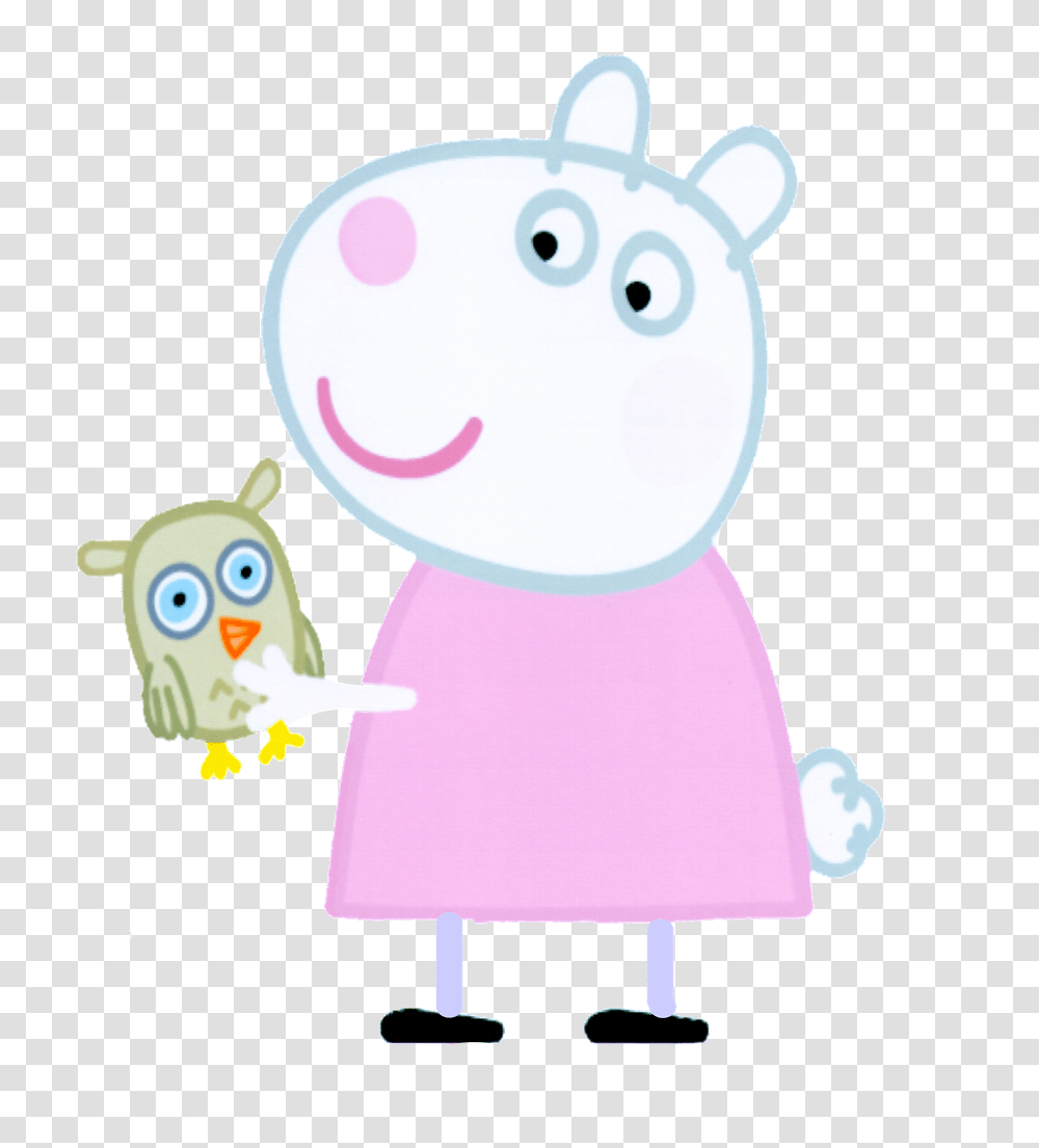 Peppa Pig Characters, Toy, Outdoors, Bird, Nature Transparent Png