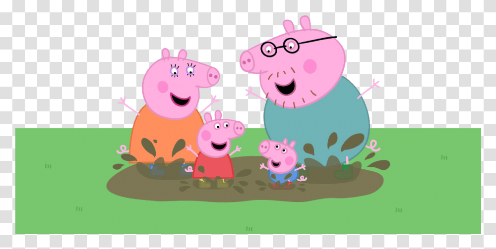 Peppa Pig Clipart Peppa Pig Family Muddy Puddle, Mammal, Animal, Toy Transparent Png