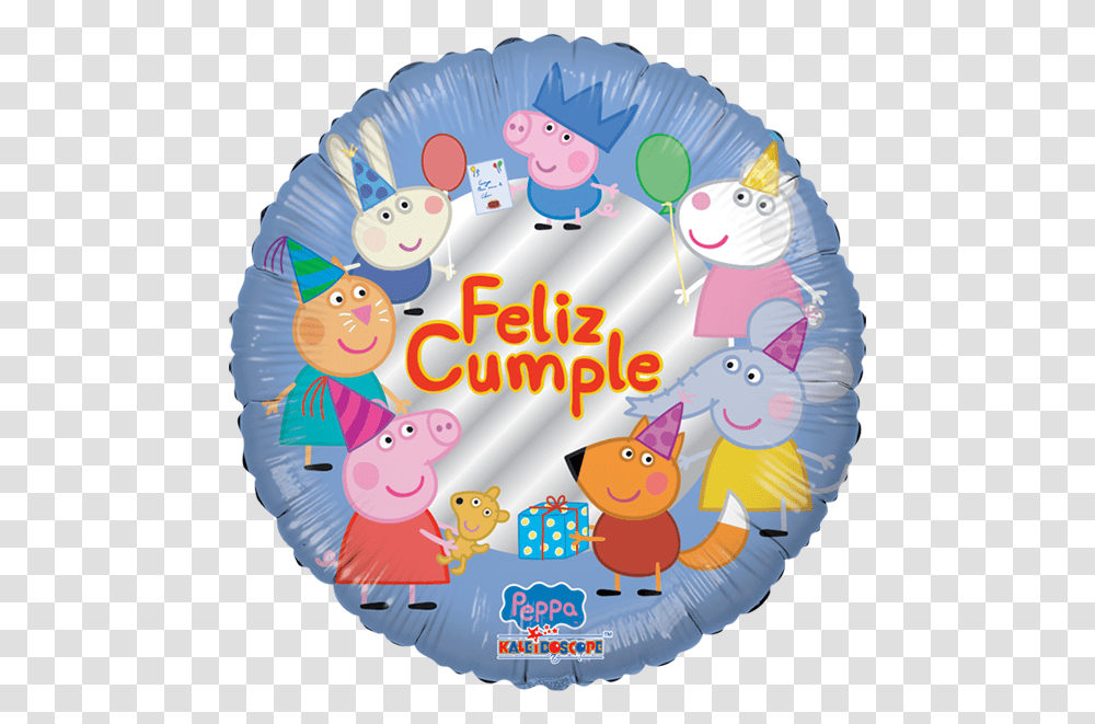 Peppa Pig Feliz, Number, Birthday Cake Transparent Png