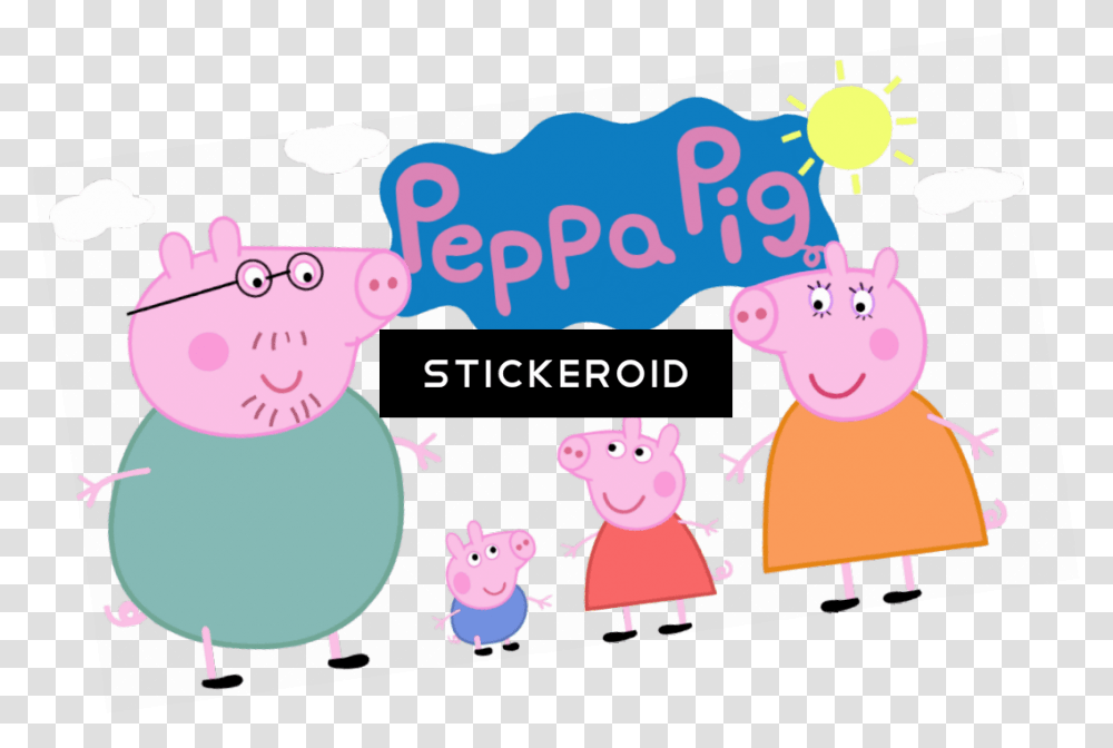 Peppa Pig Gif Animated Clipart Download Peppa Pig, Advertisement, Cream, Dessert Transparent Png