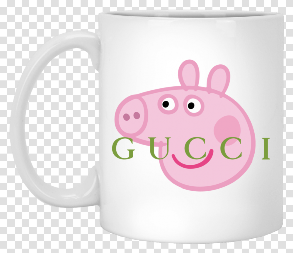 Peppa Pig Gucci Mug, Coffee Cup Transparent Png