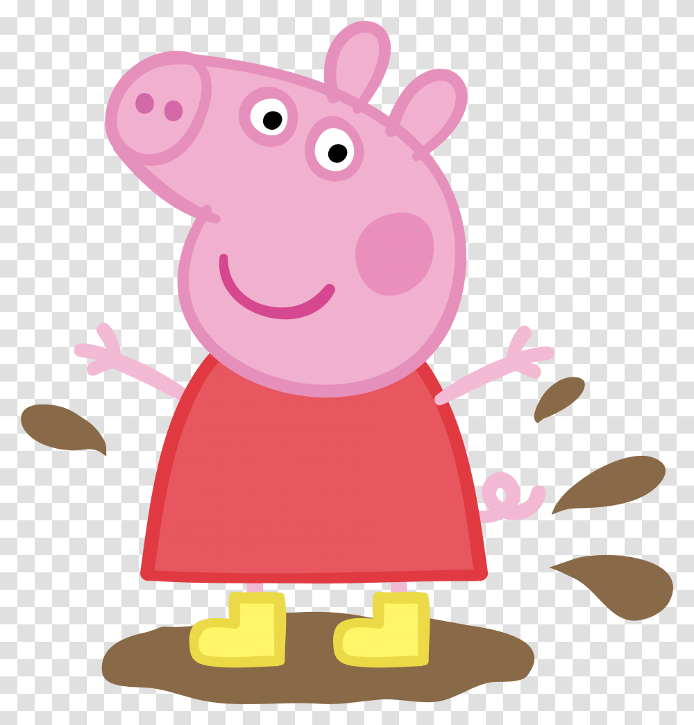 Peppa Pig In Muddy Puddle, Toy, Animal Transparent Png
