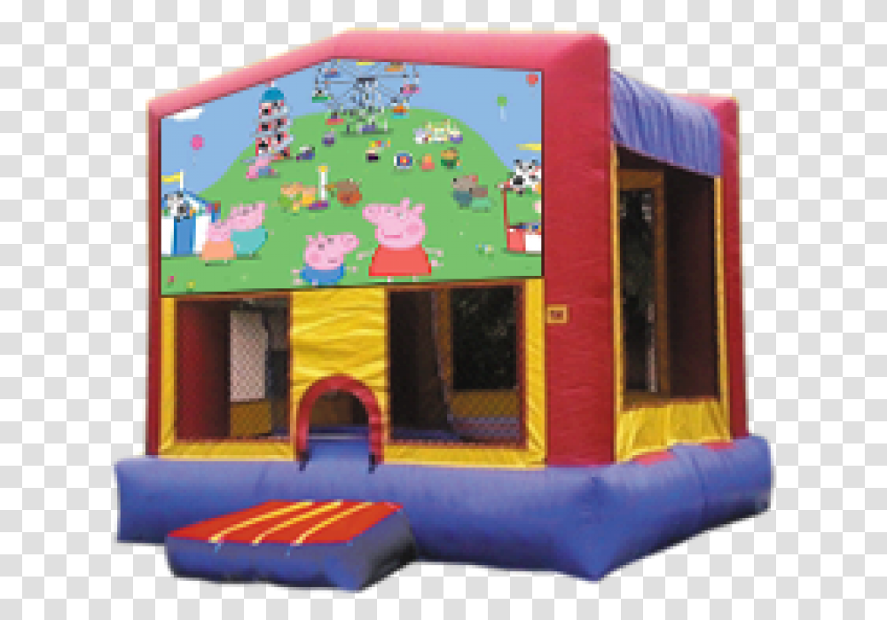 Peppa Pig Jumper Power Ranger Bounce House, Toy, Inflatable, Play Area, Playground Transparent Png