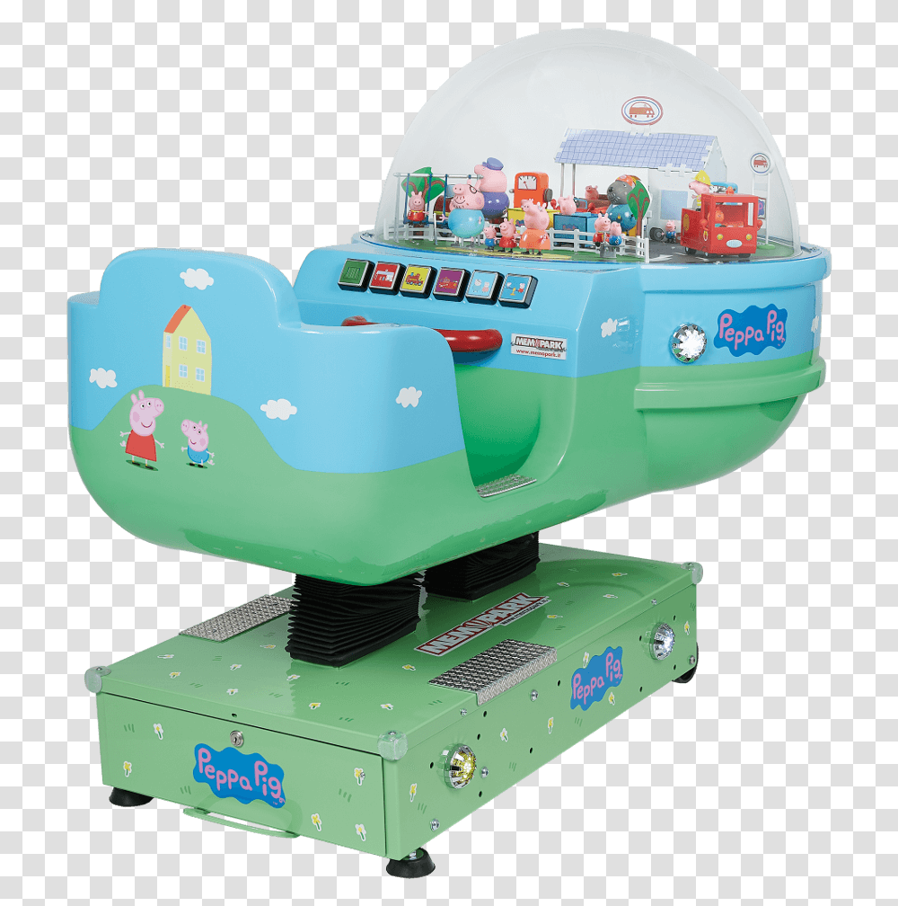 Peppa Pig Kiddie Ride Memo Park, Toy, Arcade Game Machine Transparent Png