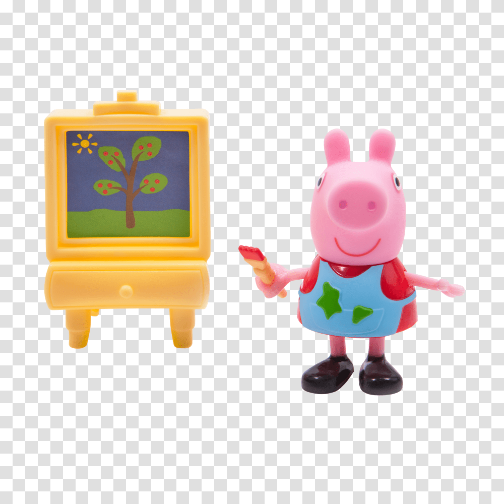 Peppa Pig Peppa W Painting, Toy, Alarm Clock, Wristwatch, Robot Transparent Png