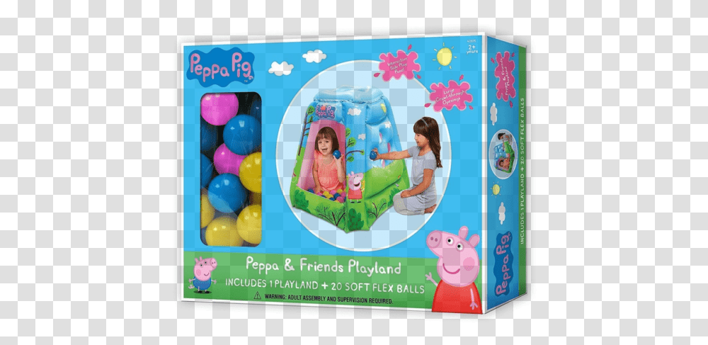 Peppa Pig Playland With 20 Balls, Person, Human, Sweets, Food Transparent Png