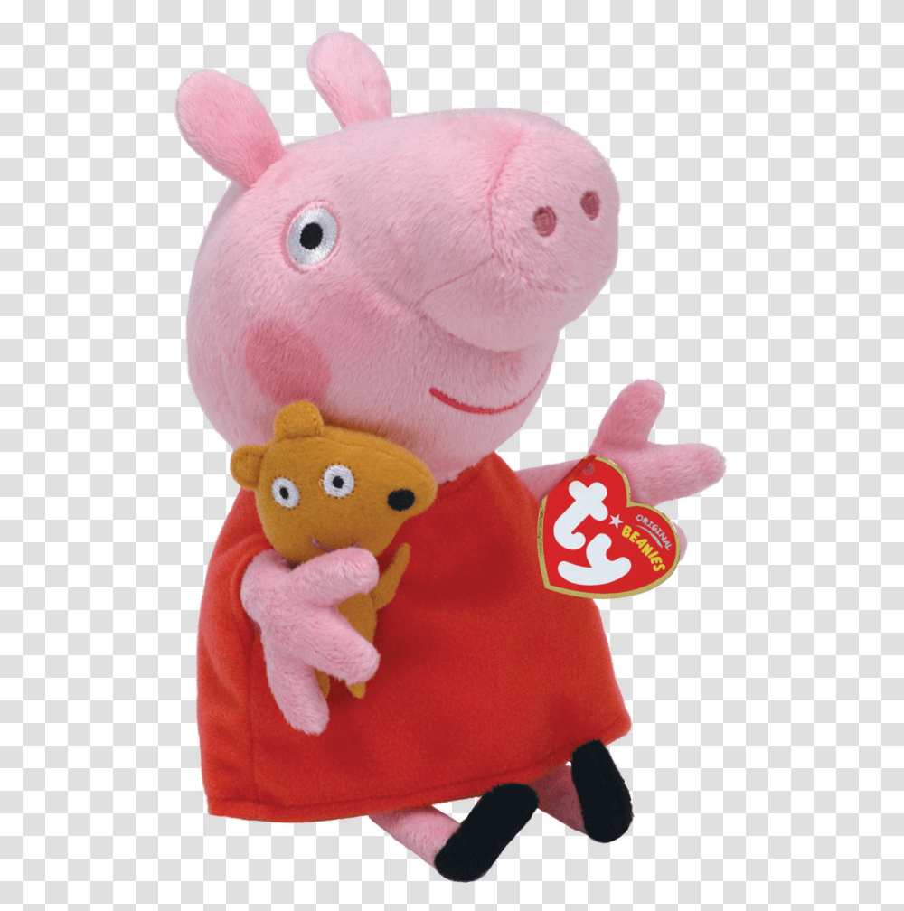 Peppa Pig Red Dress Regular Beanie BabiesTitle Peppa Ty Peppa Pig Plush, Toy, Teddy Bear, Doll, Figurine Transparent Png