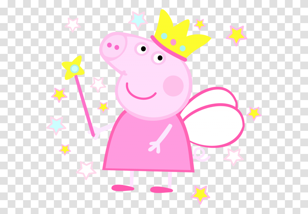 Peppa Pig Vector, Star Symbol, Wand, Greeting Card Transparent Png